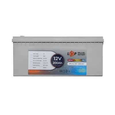 Акумуляторна батарея LogicPower LPN-GL 12V - 200Ah Gel (LP13720)