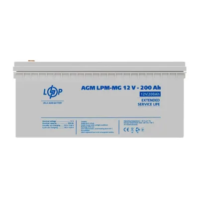 Аккумулятор мультигелевый LogicPower LPM-MG 12V-200 Ah (LP3875)