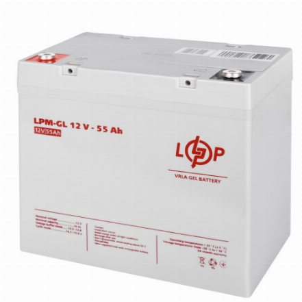 Аккумулятор для ИБП LogicPower LPM-GL 12V - 55 Ah