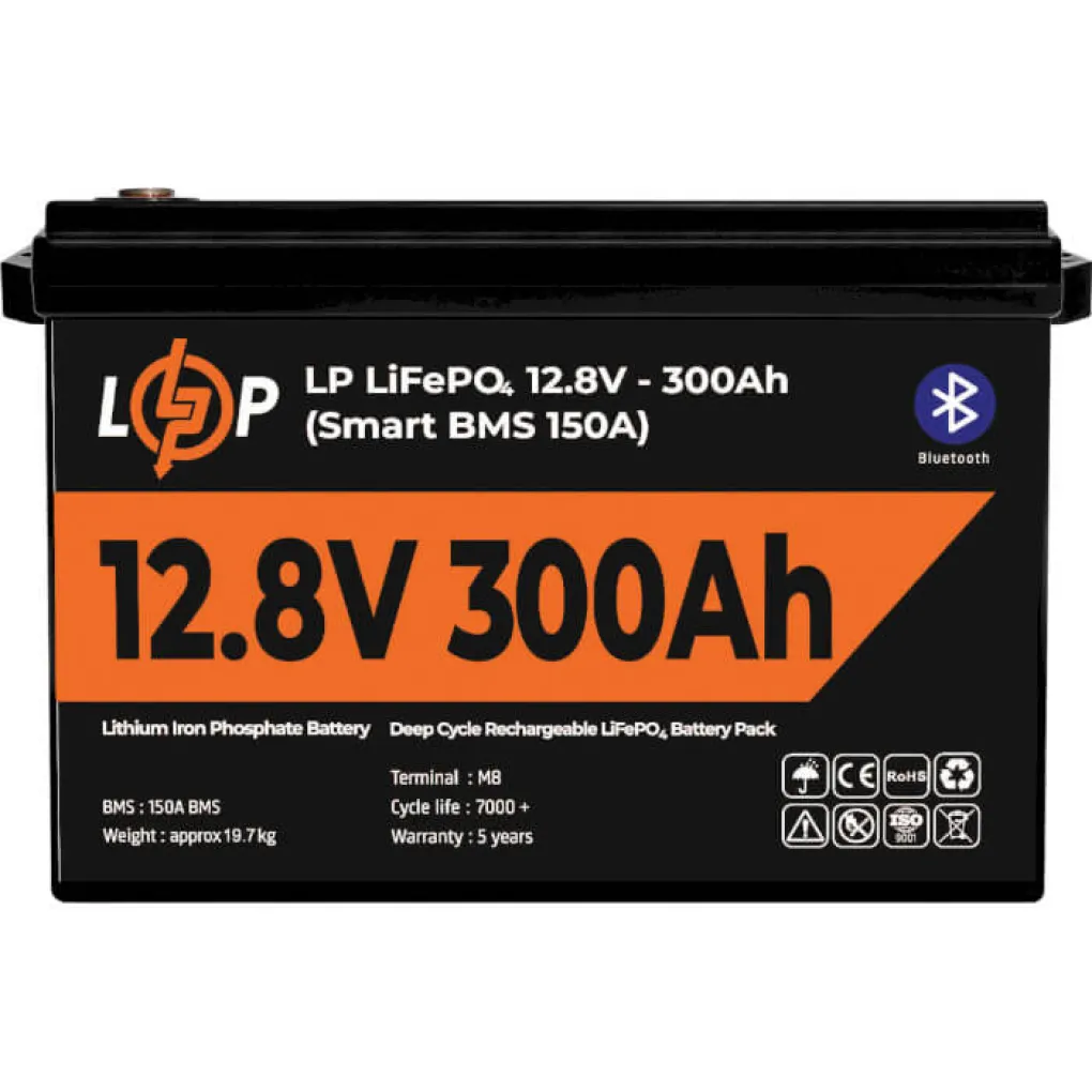 Акумулятор LogicPower LP LiFePO4 12.8V - 300 Ah (3840Wh)- Фото 4