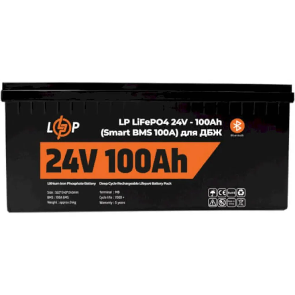 Аккумулятор LogicPower LP LiFePO4 24V - 100 Ah (2560Wh)- Фото 2