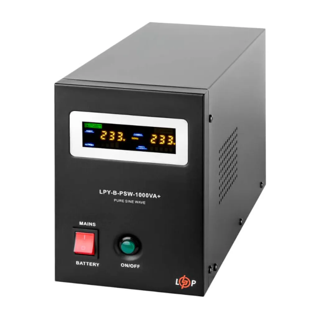 ИБП LogicPower LPY-B-PSW-1000VA+ (700Вт) 10A/20A 12V (LP4151)- Фото 2