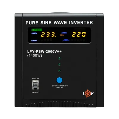 Источник бесперебойного питания LogicPower LPY-PSW-2000VA+ (1400Вт) 10A/20A 12V