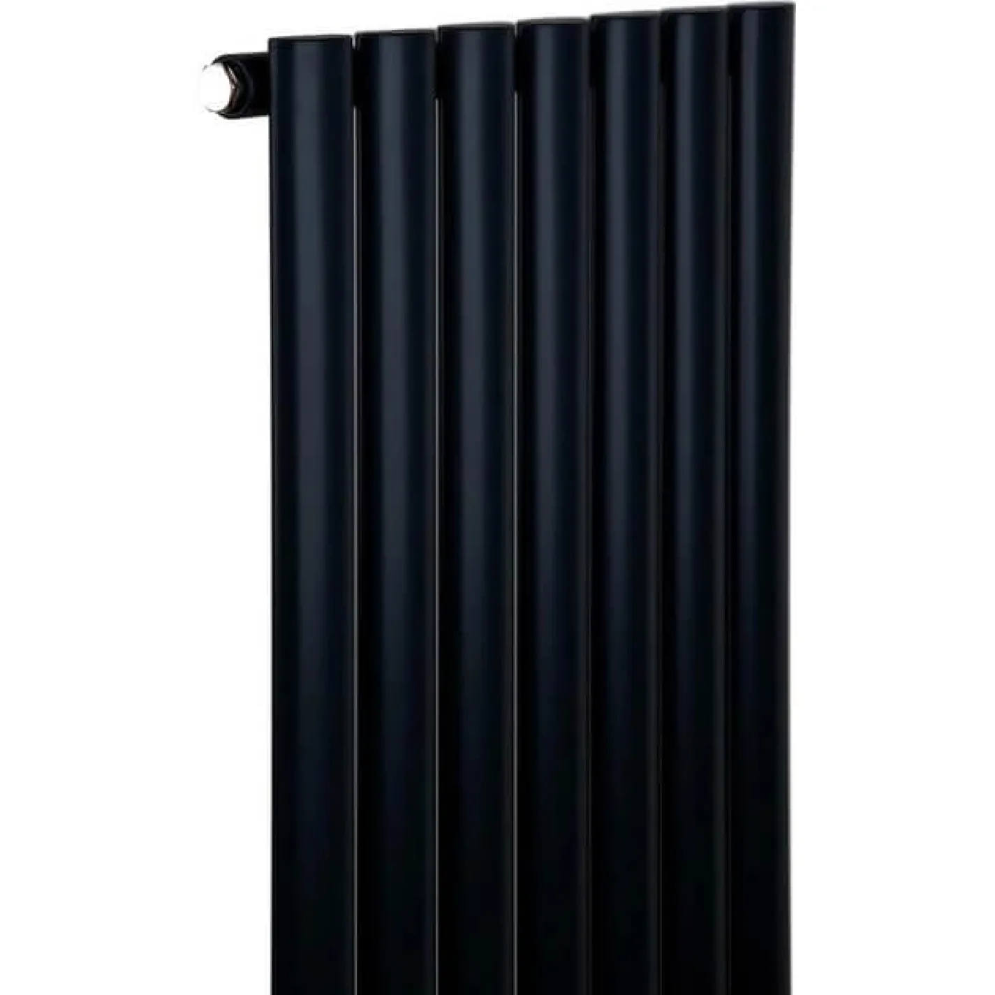 Трубчастый радиатор Luxrad Oval Double 1700x410x88 черный матовый структурный (OVL1700410S040ZDC) - Фото 1