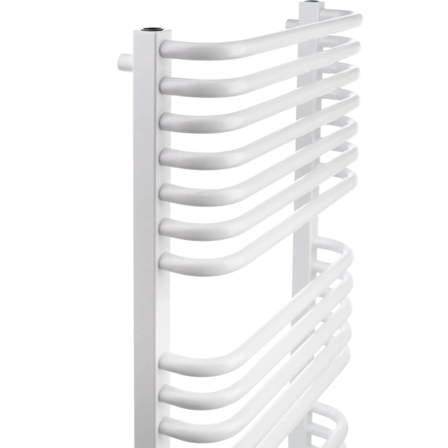 Полотенцесушитель электрический Luxrad Salto I 1200x430 белый 600W левый скрытое подключение (SIN12004309003ELPW600) - Фото 1