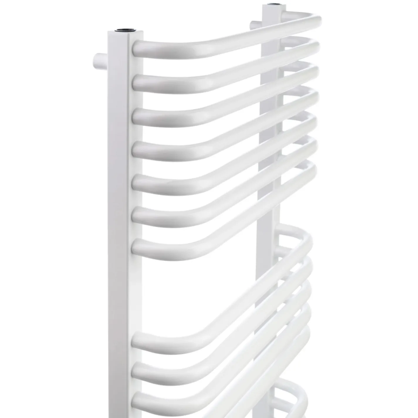 Полотенцесушитель электрический Luxrad Salto I 1200x430 белый 600W правый скрытое подключение (SIN12004309003EPPW600) - Фото 1