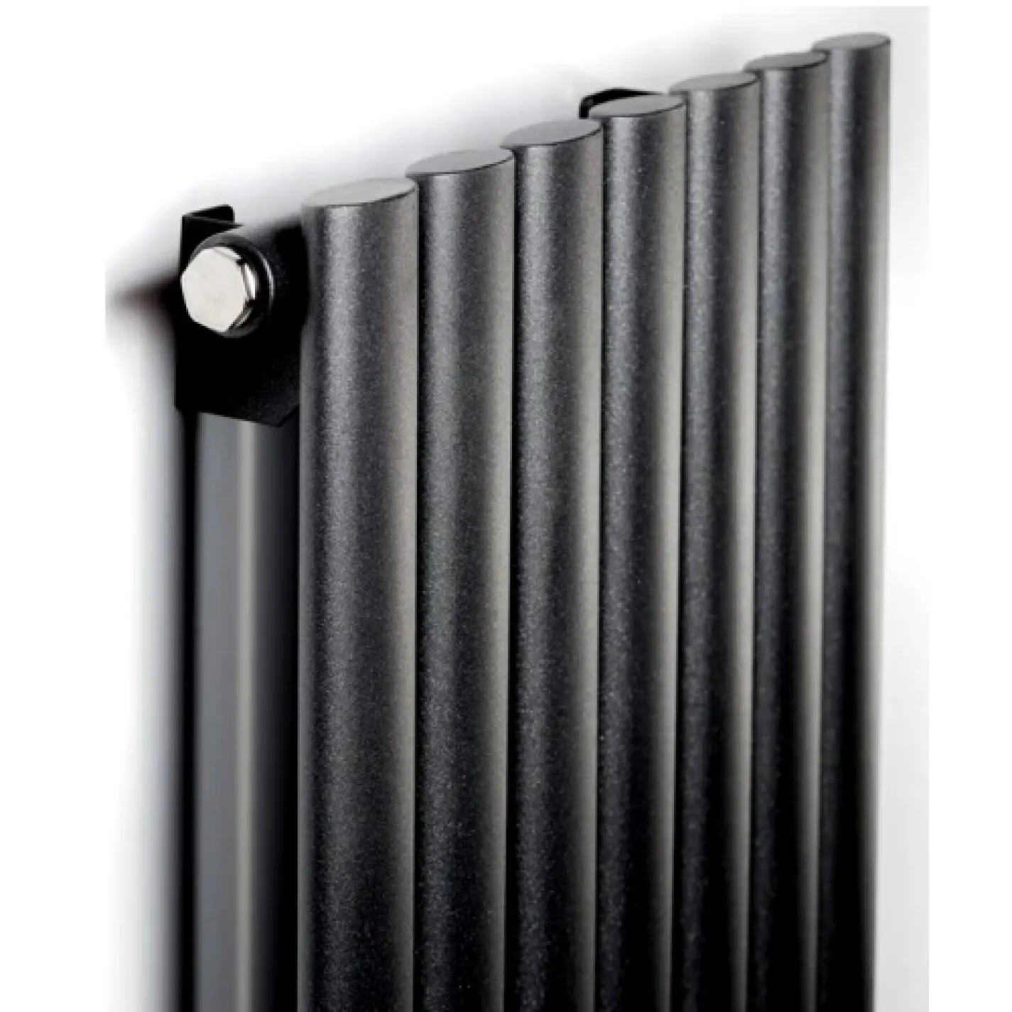 Трубчастый радиатор Luxrad Ring 1600x410 вертикальный черный - Фото 1