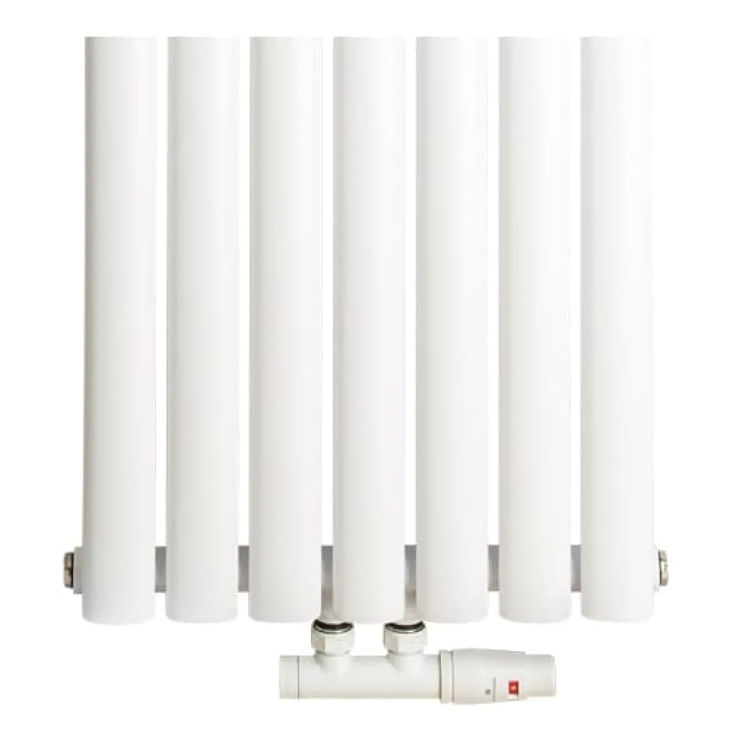 Трубчастый радиатор Luxrad Oval 1700x410 вертикальный белый - Фото 3