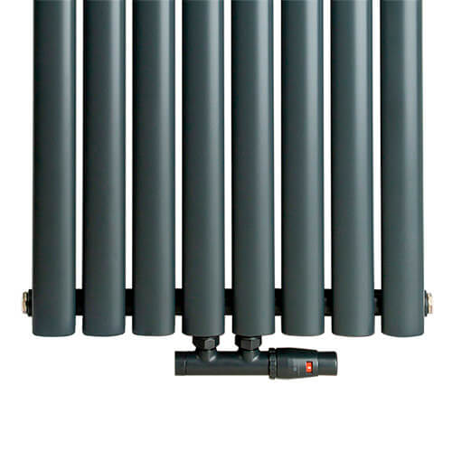 Трубчастый радиатор Luxrad Fortuna 1800x468 вертикальный антрацитовый- Фото 3