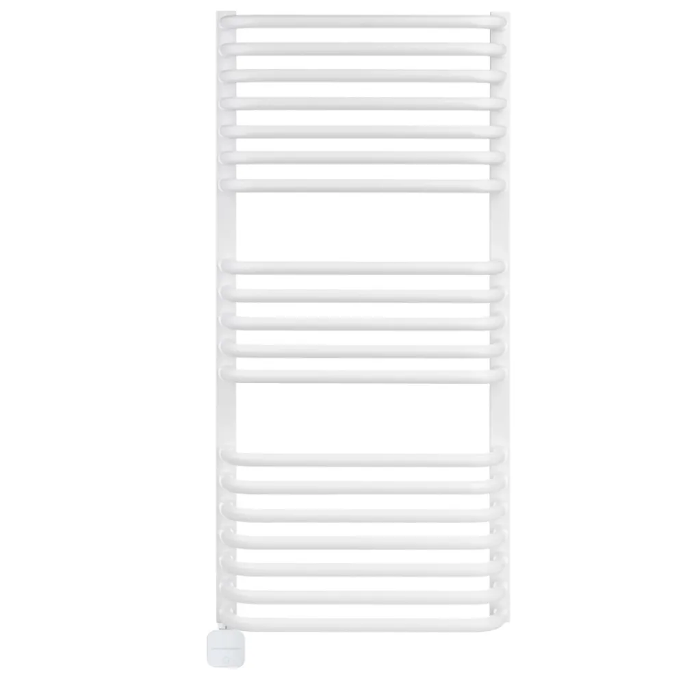 Полотенцесушитель электрический Luxrad Salto I 1200x430 белый 600W левый скрытое подключение (SIN12004309003ELPW600)- Фото 1