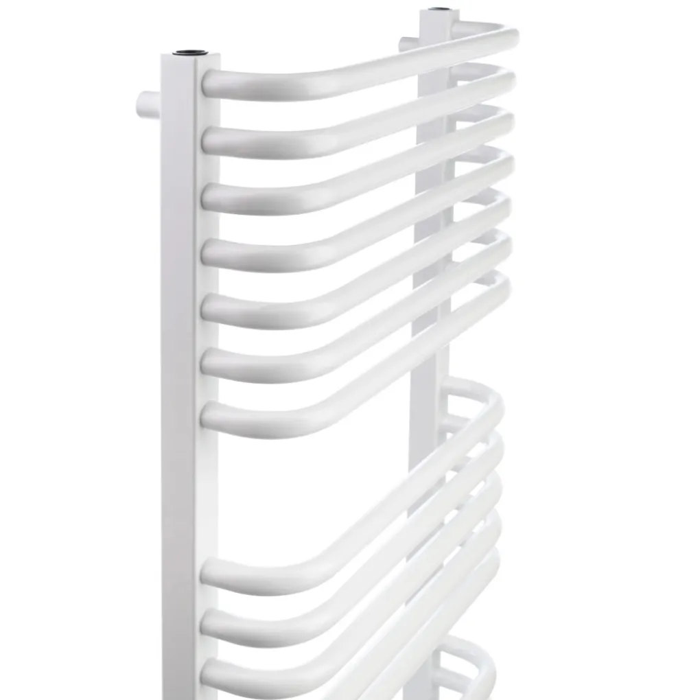 Полотенцесушитель электрический Luxrad Salto I 1200x430 белый 600W левый (SIN12004309003ELVW600)- Фото 2