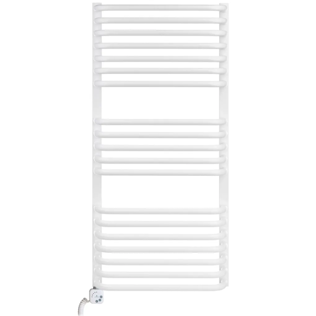 Полотенцесушитель электрический Luxrad Salto I 1200x430 белый 600W левый (SIN12004309003ELVW600)- Фото 1