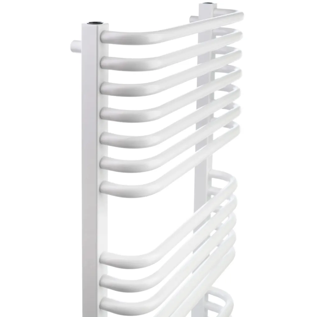 Полотенцесушитель электрический Luxrad Salto I 1200x430 белый 600W правый скрытое подключение (SIN12004309003EPPW600)- Фото 2