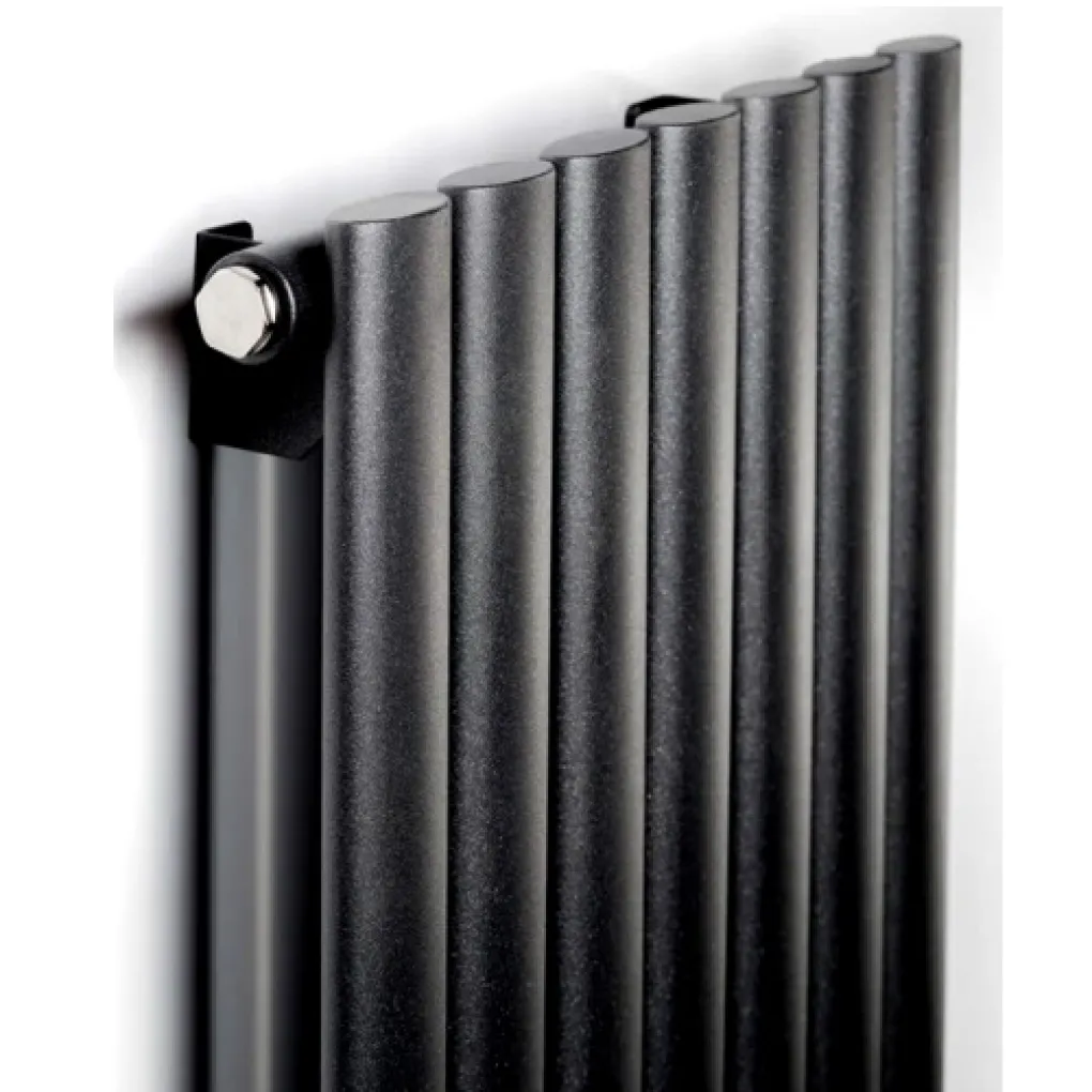 Трубчастый радиатор Luxrad Ring 1600x410 вертикальный черный- Фото 2