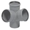 Хрестовина каналізаційна двоплощина Magnaplast HT Plus 110/110/110/67° (11450)- Фото 1