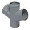 Хрестовина каналізаційна одноплощина Magnaplast HT Plus 110/110/110/67° (11440)- Фото 1