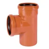 Тройник канализационный из ПВХ Magnaplast KGEA 110/110/87° (21300)- Фото 1