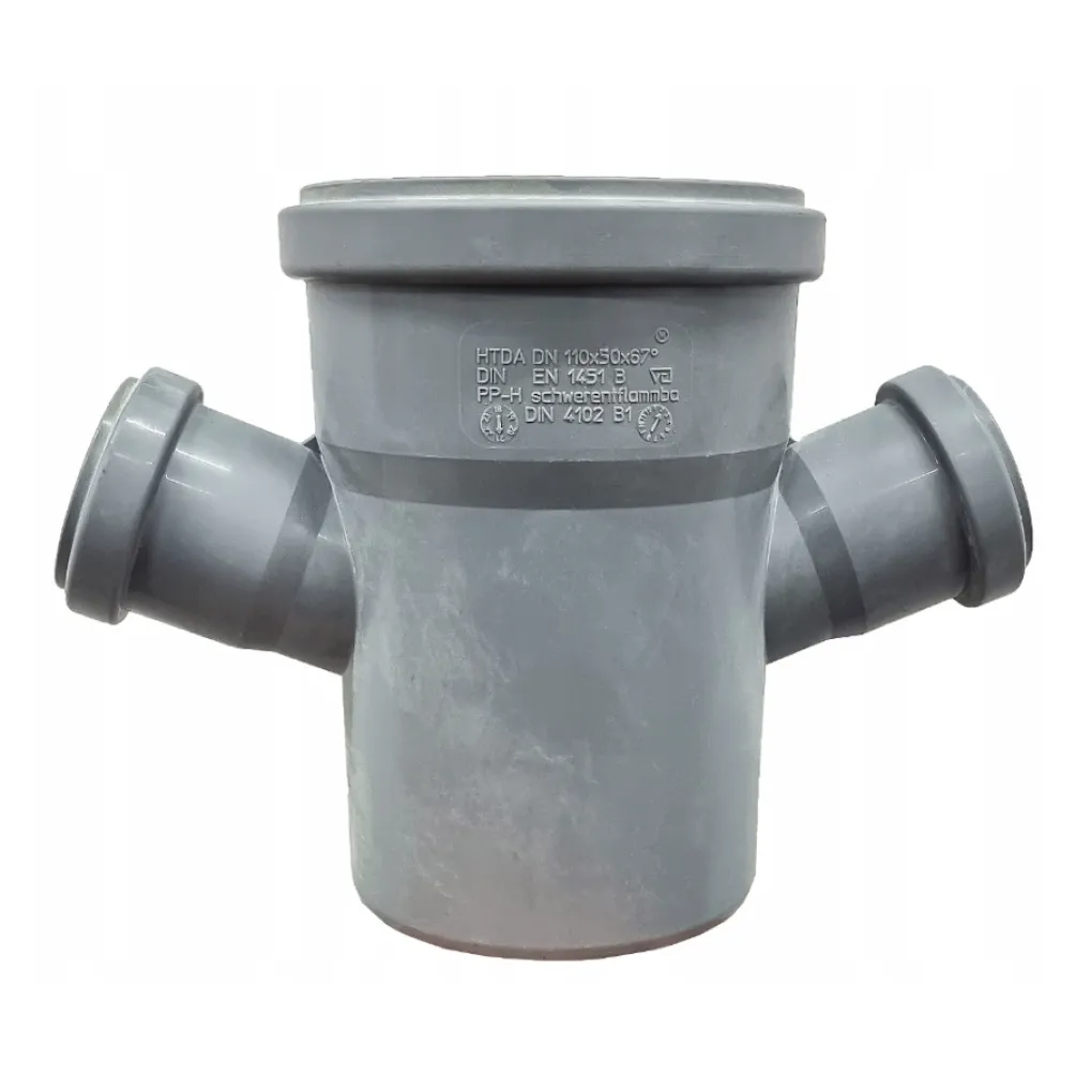 Крестовина канализационная одноплоскостная Magnaplast HT Plus 110/50/50/67° (11420)- Фото 1