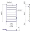 Электрический полотенцесушитель Mario Токио-I800х500/80 TRК золото/сатин- Фото 2