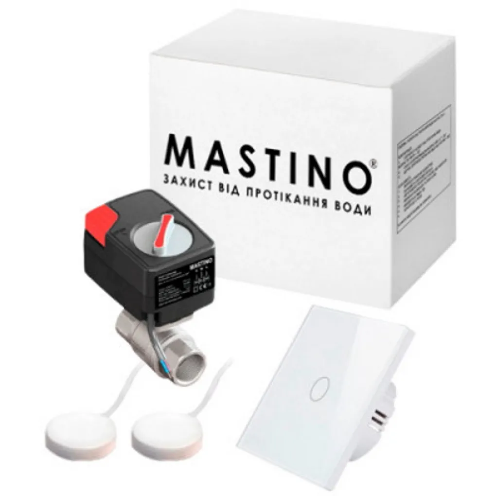 Система захисту від протікання води Mastino TS2 1/2 Light white (2 датчики)- Фото 1