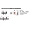 Коллектор настенный Meibes на 3 контура 120 кВт в изоляции- Фото 2