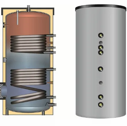 Бівалентний бак ГВП Meibes ESS-PU 500 з незнімної ізоляцією