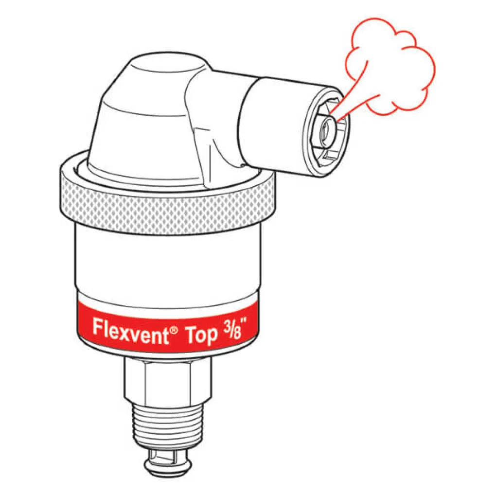 Сепаратор воздуха Meibes Flamco Flexvent Top 3/8 с запорным клапаном- Фото 5