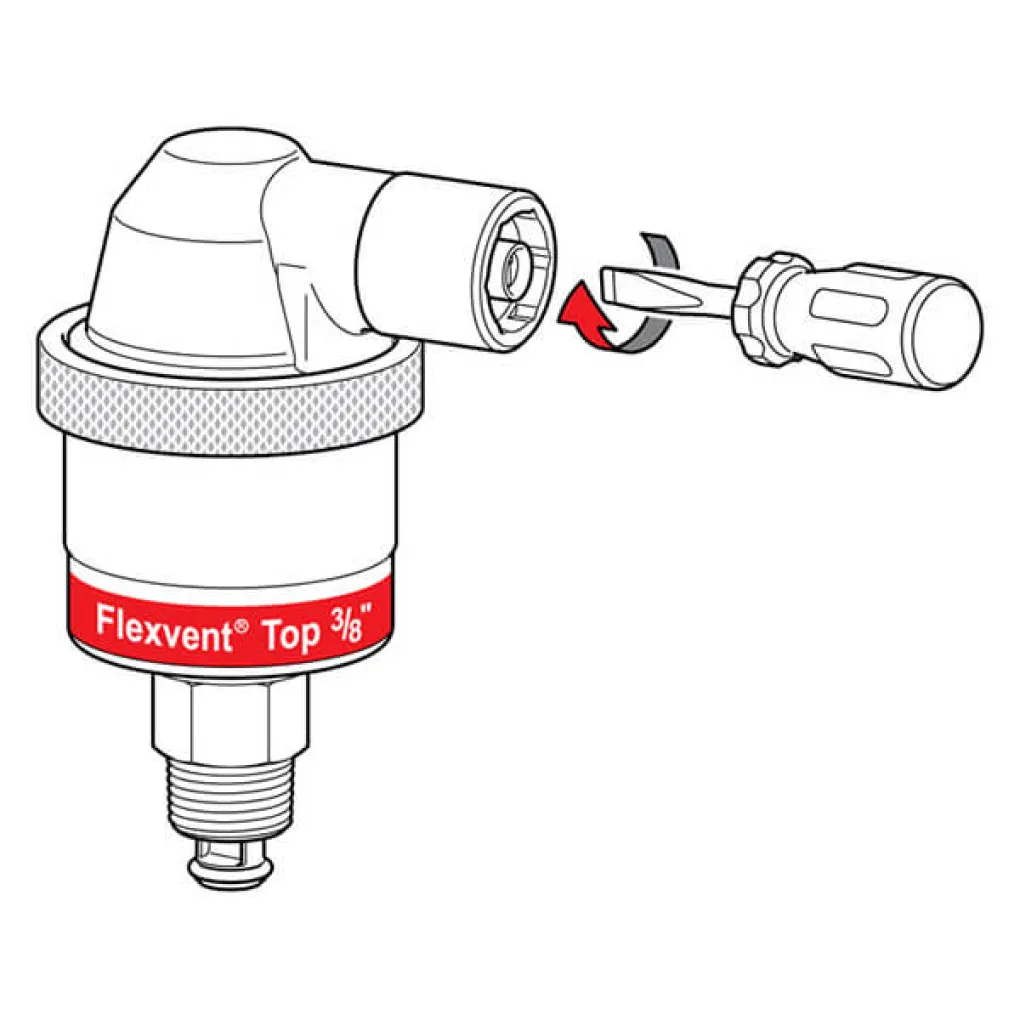 Сепаратор повітря Meibes Flamco Flexvent Top 3/8 із запірним клапаном- Фото 10