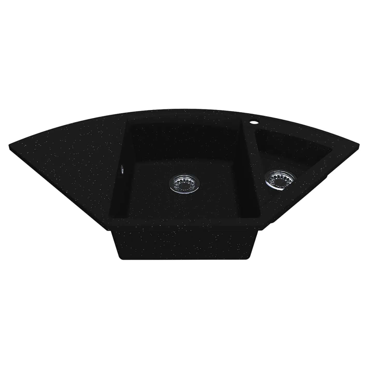 Кухонна мийка Miraggio Europe 1100х575, чорний блиск - Фото 1