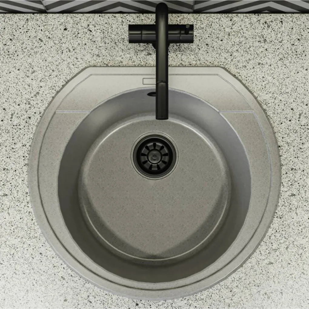 Кухонна мийка Miraggio Tuluza 525х483, сірий- Фото 3