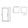 Душевая кабина без поддона Mixxus Premium BEVEL SC01-90x90x195-TR Chrome (MI6863)- Фото 4