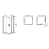Душевая кабина без поддона Mixxus Premium Diverse SC02-90x90x195-TR Black (MI6862)- Фото 2