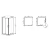 Душевая кабина без поддона Mixxus Premium Diverse SC02-90x90x195-TR Chrome (MI6861)- Фото 4