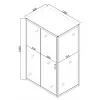 Душевая кабина без поддона Mixxus Hard SC01-120x80x185-TR Хром (MI6912)- Фото 3