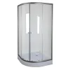 Душевая кабина без поддона Mixxus Plane SC01-90x90x185-TR Графит (MI6902)- Фото 1