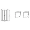 Душевая кабина без поддона Mixxus Premium Diverse SC01-90x90x195-TR (MI6860)- Фото 4