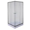 Душевая кабина Mixxus CUBIC SCT01-90x90x195-TR Graphite (MI6905)- Фото 1