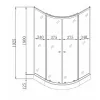 Душевая кабина Mixxus Plain SCT02-90x90x195-GR Satin (MI6898)- Фото 3