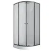 Душевая кабина Mixxus Plain SCT02-90x90x195-TR Graphite (MI6901)- Фото 1