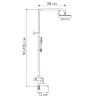 Душевая колонна со смесителем Mixxus NOX-009-J (SS0038)- Фото 4