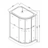 Душевой бокс Mixxus WAVE SB02-120x80x215-L-FB Satin с низким поддоном (MI6892)- Фото 4