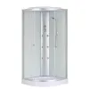 Душевой бокс с гидромассажем Mixxus STRONG SBH02-90x90x215-FB Satin низкий поддон (MI6890)- Фото 1