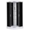 Душевой бокс с гидромассажем Mixxus STRONG SBH02-90x90x215-GR Satin с низким поддоном (MI6891)- Фото 1