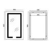 Дзеркало Mixxus Hard MR06-50x80 годинник, LED-підсвічування, антизапотівання (MI6011)- Фото 4