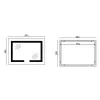 Зеркало Mixxus Hard MR07-80x50 Touch, Anti-fog, димер, рег. яркости (MI6658)- Фото 4