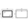 Зеркало Mixxus Light MR01-70x50 LED-подсветка, антизапотевка, часы (MI6000)- Фото 4