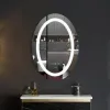 Зеркало Mixxus Plain MV02-50x70 LED-подсветка, антизапотевка, часы (MI6010)- Фото 3