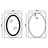 Зеркало Mixxus Plain MV02-50x70 LED-подсветка, антизапотевка, часы (MI6010)- Фото 4