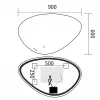 Зеркало Mixxus Premium Diverse MA01-90x60-Reverse LED Touch, Anti-fog, димер (MP6633)- Фото 4