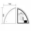 Зеркало Mixxus Premium Topper MS02-75x100 LED Touch, Anti-fog, димер (MP6634)- Фото 4